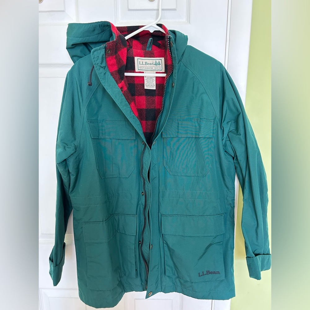 L.L. Bean Red and Black Plaid Fabric